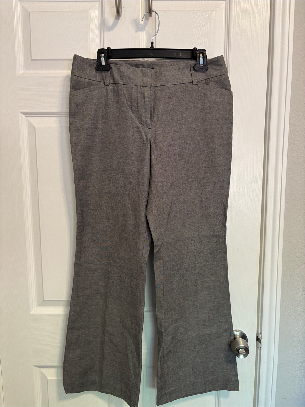 Ann Taylor Gray Boot Cut Dress Pants